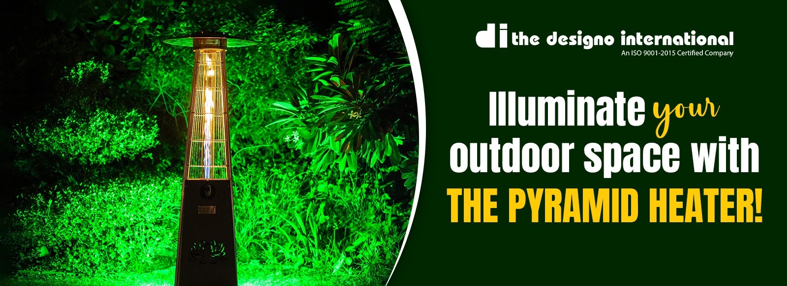 Illuminate your outdoor space with The Pyramid Heater