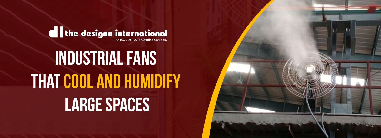 Industrial Fans that Cool and Humidify Large Spaces/ industrial cooling / Factory cooling